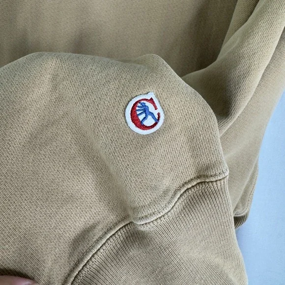 REVERSE WEAVE Crew Sweatshirt Beige‎ XL Long sleeve Cicio Eco Botanical Dyes - Picture 3 of 7